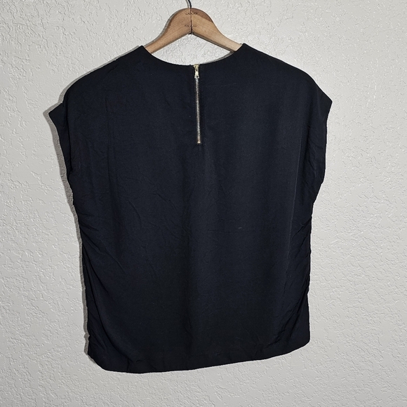 & Other Stories Solid Black Blouse - Picture 2 of 4